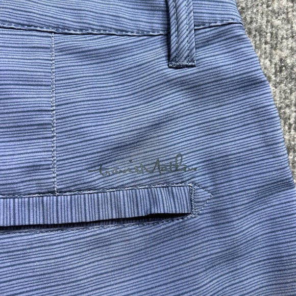 Travis Mathew Loreto Shorts Par 4 Mens 32x9.5 Blue Stripe Performance Golf 75812 - Picture 6 of 11